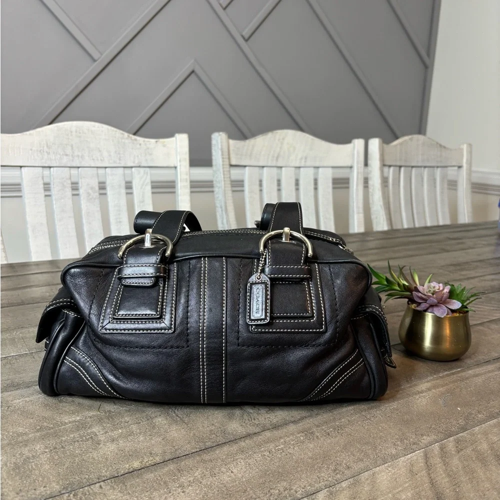 Coach Legacy Leather Slim Tote Black 10036 – Classic Design - Picture 3 of 8